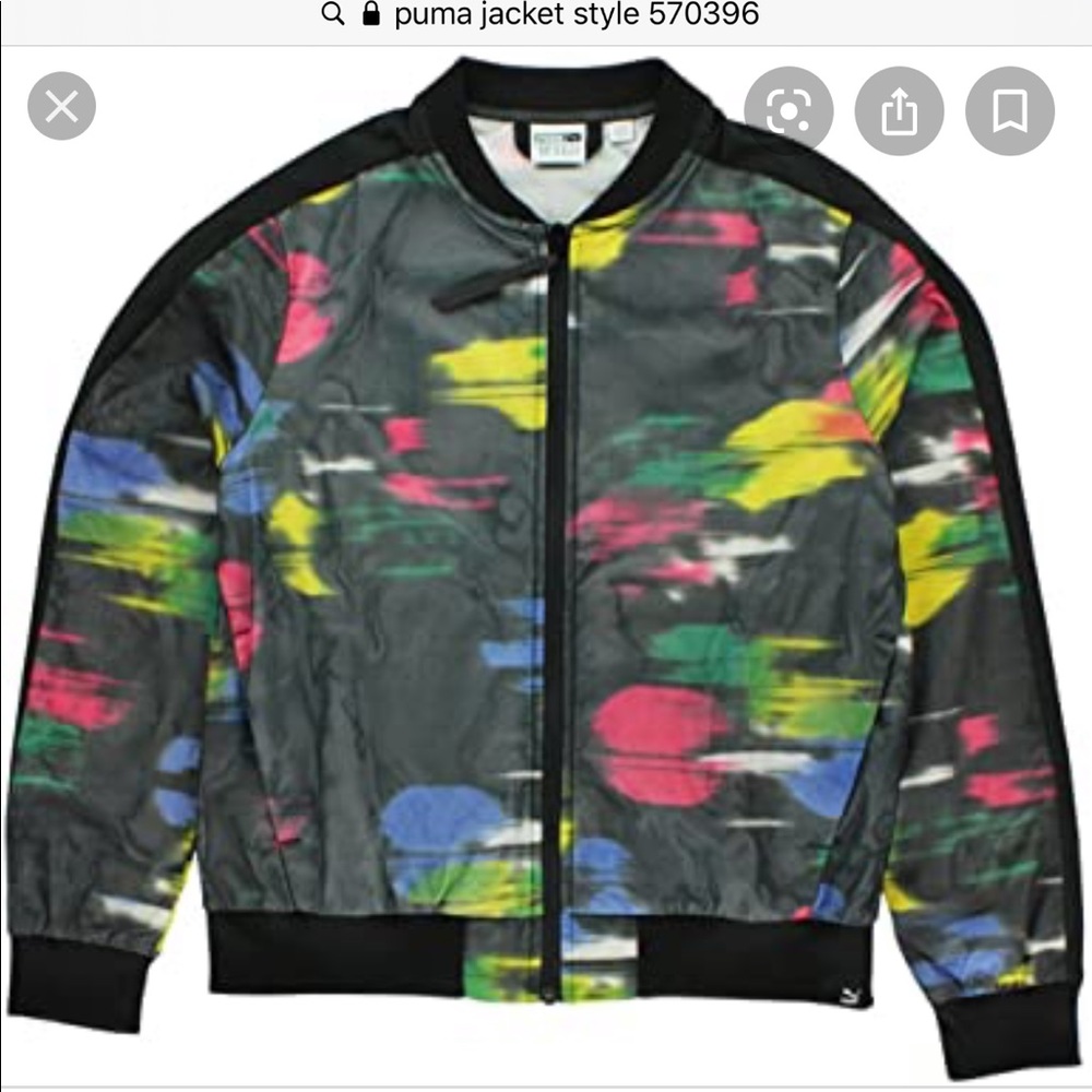 Puma Women’s Sugar Print Jacket sz XL